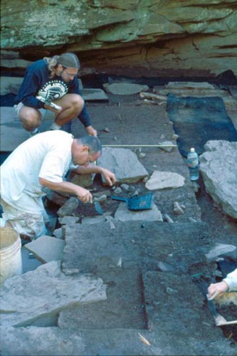 Excavation at the Mykut Rockshelter
