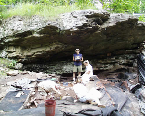 Excavation at the Mykut Rockshelter